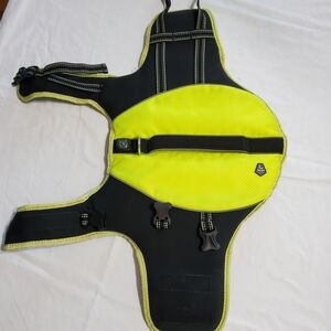 Arcadia Trail Dog Life Jacket Small Neon Yellow Reflective Flotation Vest Swim